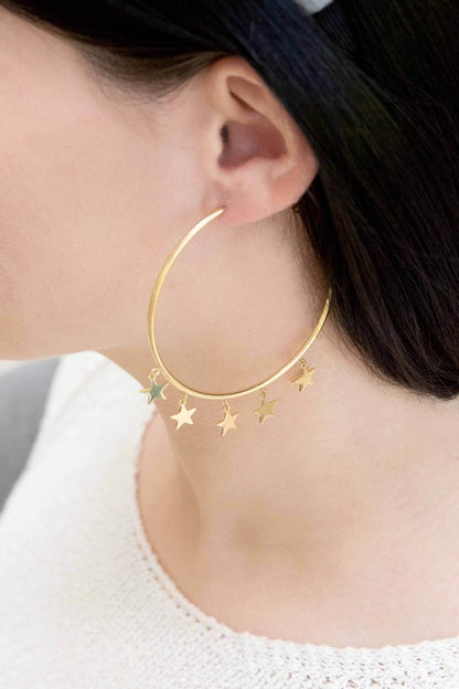 Night Dreamer Hoop Earrings