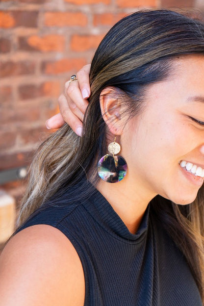 Zoey Earrings - Midnight Opal