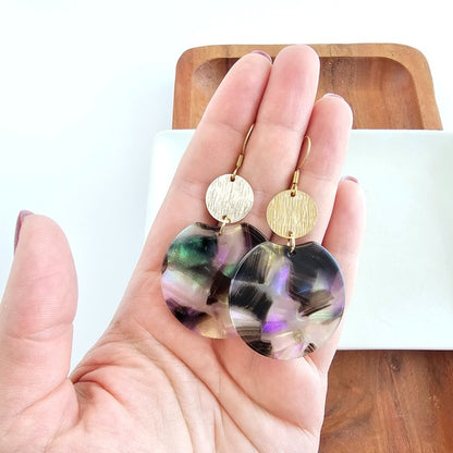 Zoey Earrings - Midnight Opal