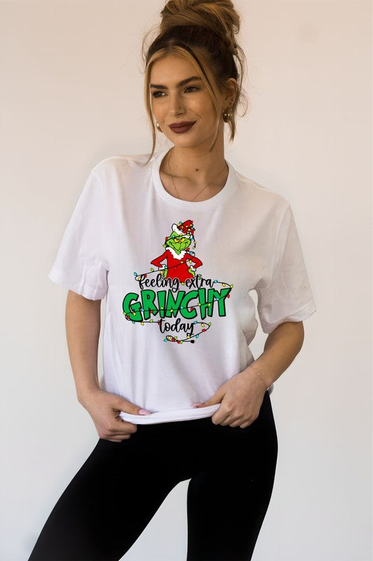 Feeling Extra Grinchy Today Holiday Graphic Tee