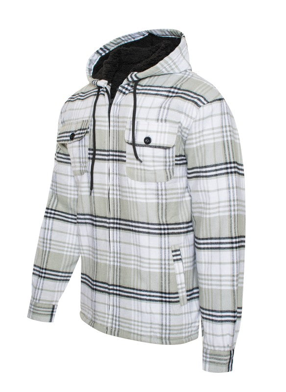 Men's Flannel Sherpa Lining Jacket